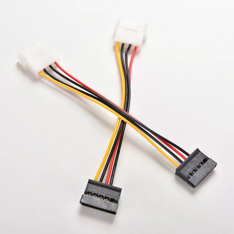 1pc 4 Pin IDE Molex to 15-Pin Serial ATA SATA Hard Drive Power Adapter Cable