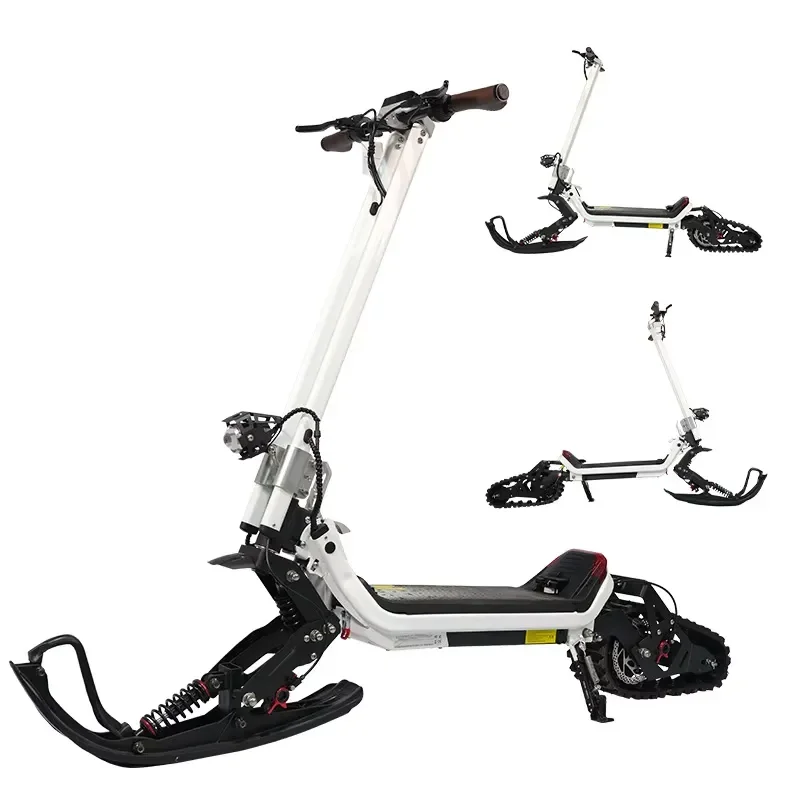 Three-in-One Snowmobile Snowboard Electric Vehicle Dual-Drive High-Power 500W Lithium Battery Electronic 60-80km Range