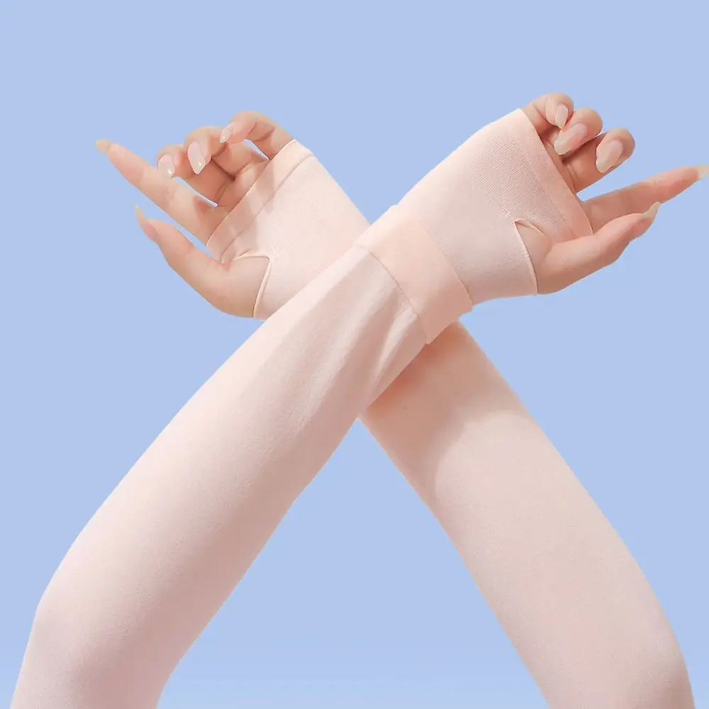 

Модные охлаждающие рукава из ледяного шелка для защиты от солнца и УФ-излучения, тонкие солнцезащитные рукава для спорта на открытом воздухе