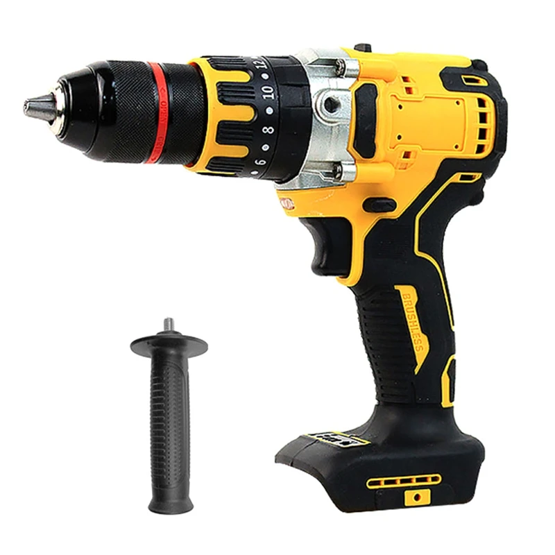 

For Dewalt 18V 20V Battery Electric Drill 1.5Mm-13Mm Portable Brushless Screwdriver 1000 N.M Impact Drill Power Tool