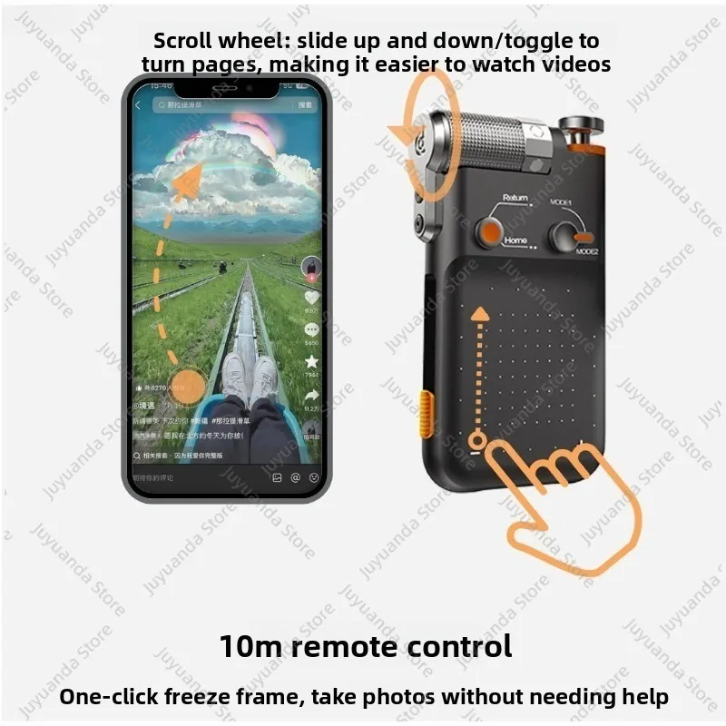 Bluetooth Touch Page Turner Smart Phone Remote Control for Video Scrolling Wireless Clicker for Mobile Phone