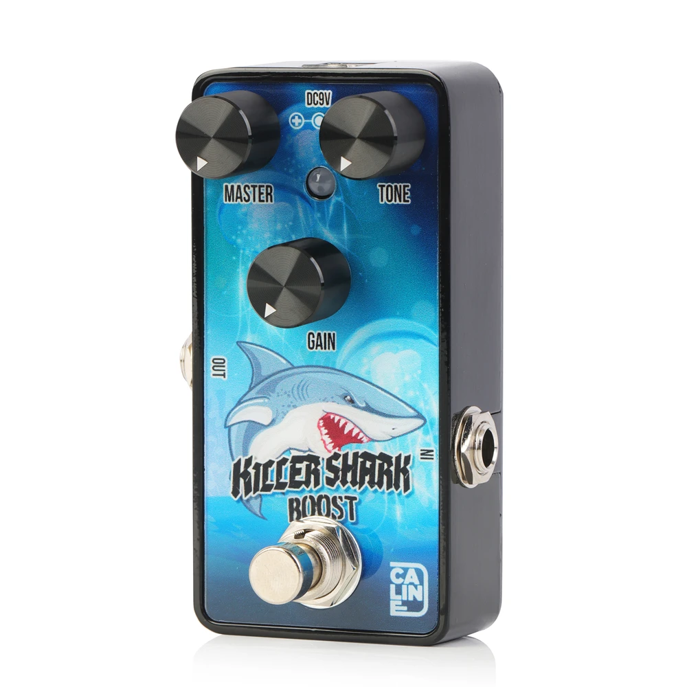 Caline G013 Pedal de efecto de guitarra Killer Shark Boost True Bypass, piezas y accesorios de guitarra eléctrica