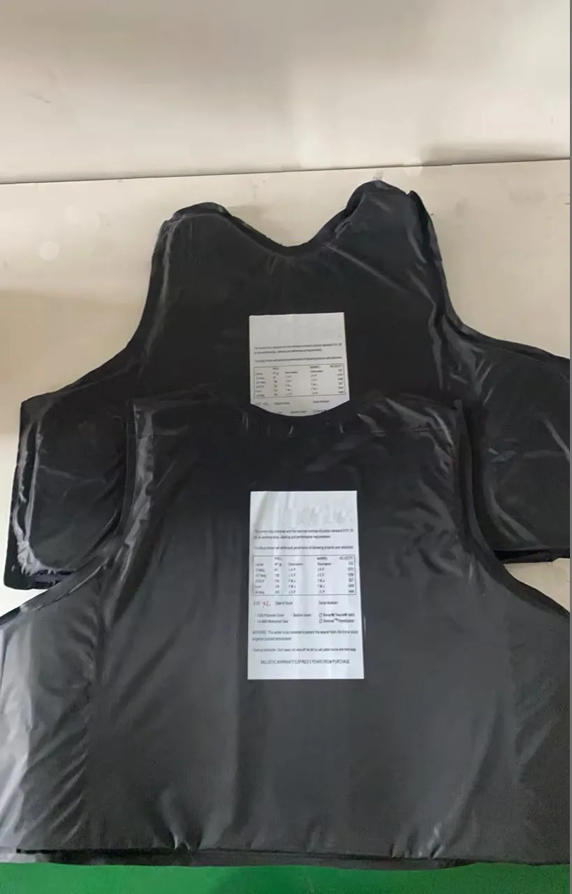 2 Stück vorne und hinten 1 Paar kugelsichere Platte Nij Level IIia 3a Pe Soft Body Protection taktische ballistische Seitenwand