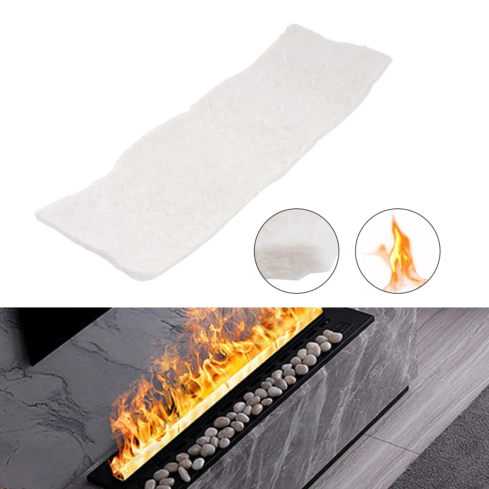 1pc Calcium-magnesium-silicate Fibres Fire Place Firebox Safety Bio Fire For Fireplaces Fireplace Ovens Gel Burner