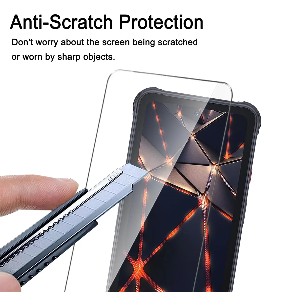 Screen Protector For CUBOT Kingkong Power 8, Tempered Glass HD Crystal 9H Clear Anti Scratch Case Friendly High Aluminum