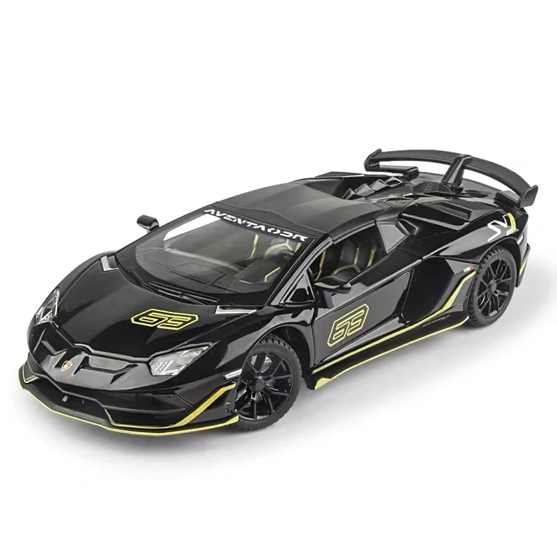 1:24 Aventador SVJ63 Siêu Xe Ô Tô Hợp Kim Diecasts & Đồ Chơi Xe Ô Tô Mô Hình Âm Thanh Và Ánh Sáng Lực Đồ Chơi trẻ Em Quà Tặng