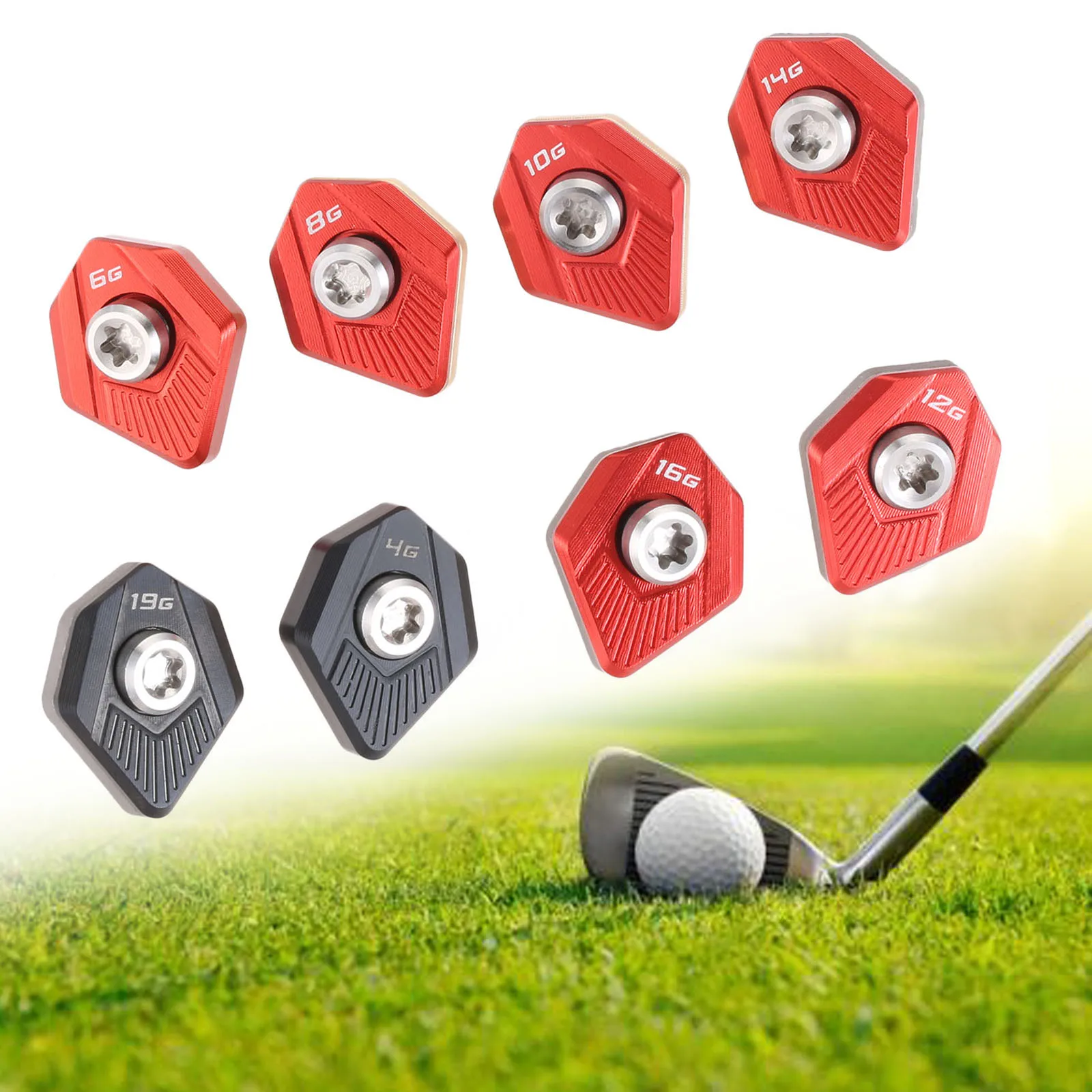 1 Pc Alloy Golf Weight Screw Black/Red 4g,6g,8g,10g,12g,14g,16g,19g Fit For Cobra King SZ Speedzone Driver Golf Supplies