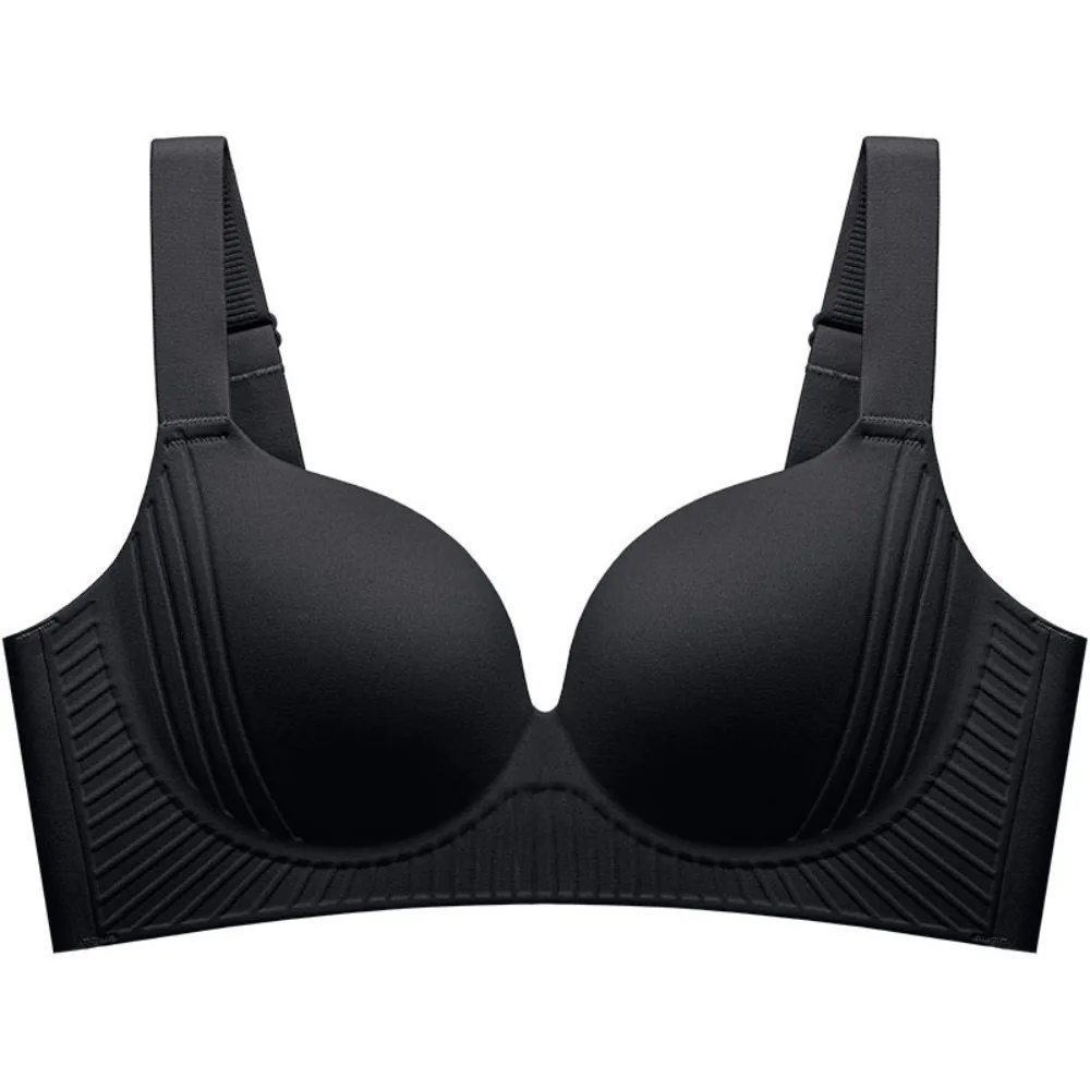 Reggiseno push up anti-cedimento regolabile antiurto senza fili con scollo a V profondo per donna Lingerie Reggiseno sottile senza cuciture per ragazze