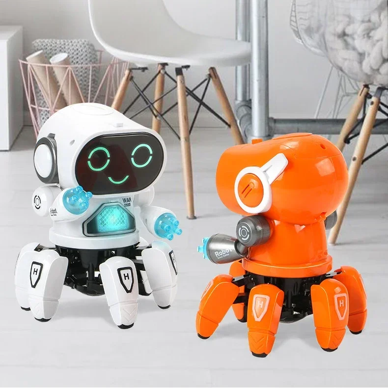 Children Electric Dancing Robots for Kids Light Music Early Education Electronic Pets Toddlers Toys Boy Girl Baby Learn to crawl