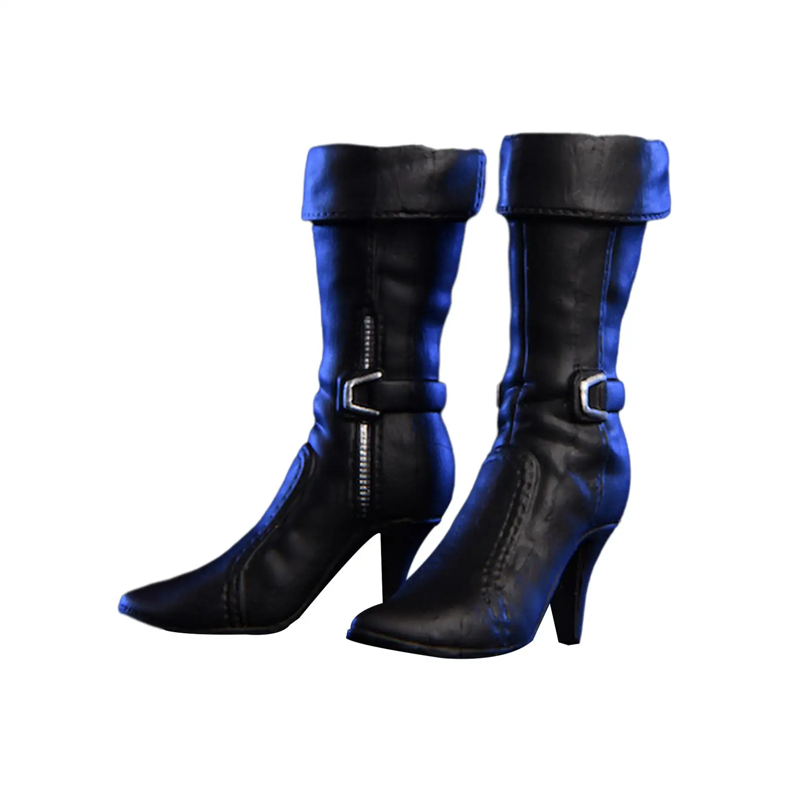 

1/6 Scale Figure Shoes PU Leather Durable Fashion Handmade Boots 3.5 cm Length Shoes for 12 inch Action Figure Accessories