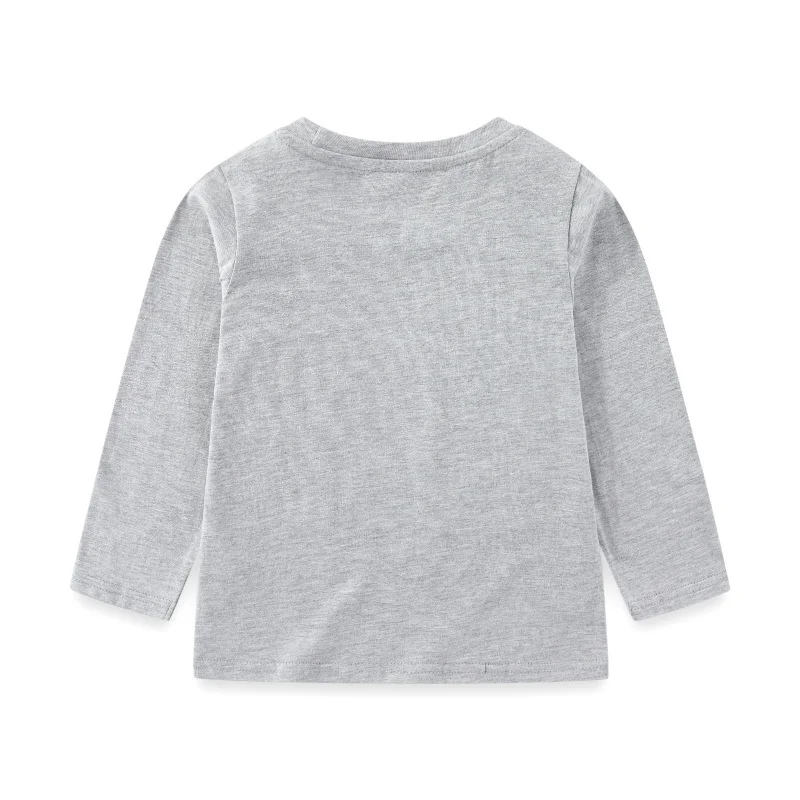 القفز متر 2-7T جديد وصول طويلة الأكمام الفتيان تي شيرت الكرتون سيارات الساخن بيع ملابس الأطفال الخريف الربيع البلوزات #2