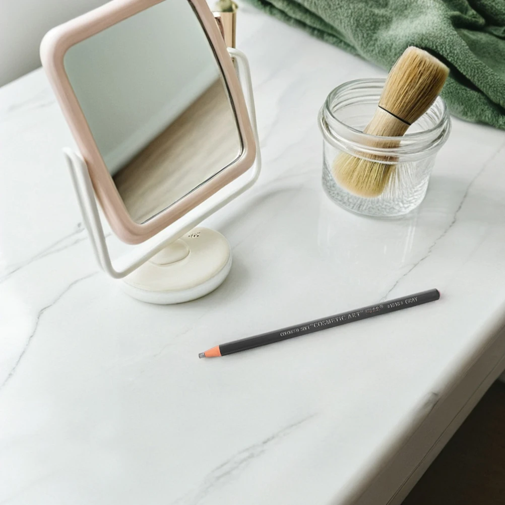 

3pcs Waterproof Sweatproof Eyebrow Pencil Natural Gray Peel Travel Friendly Brow Mapping Pen for Women No Smudge