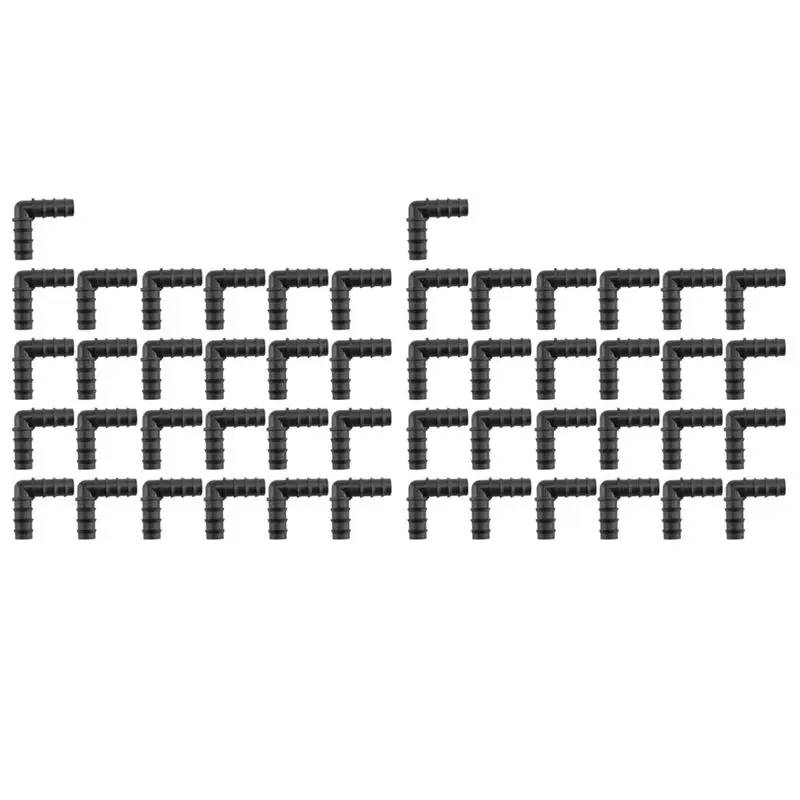 

ABFY-Набор из 50 штук, 90-градусный фитинг-угольник 1/2 дюйма, обжимной фитинг PEX, пластиковые фитинги PEX, (угольник 1/2 дюйма, 50 шт.)