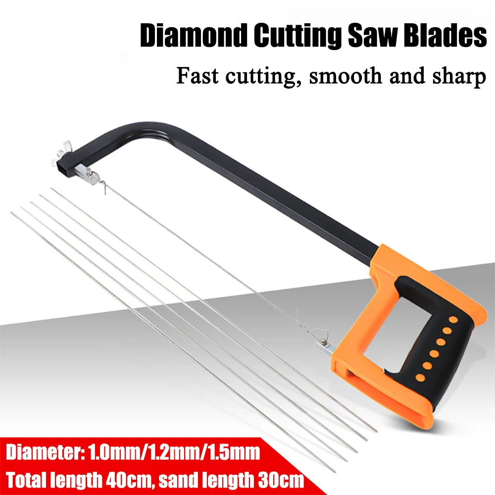 

1Pcs Diamond Saw Blade Jewelry Processing Saw Blades DIA. 1mm 1.2mm 1.5mm Hand Metal Cutting Blades Woodworking Hand Craft Tools