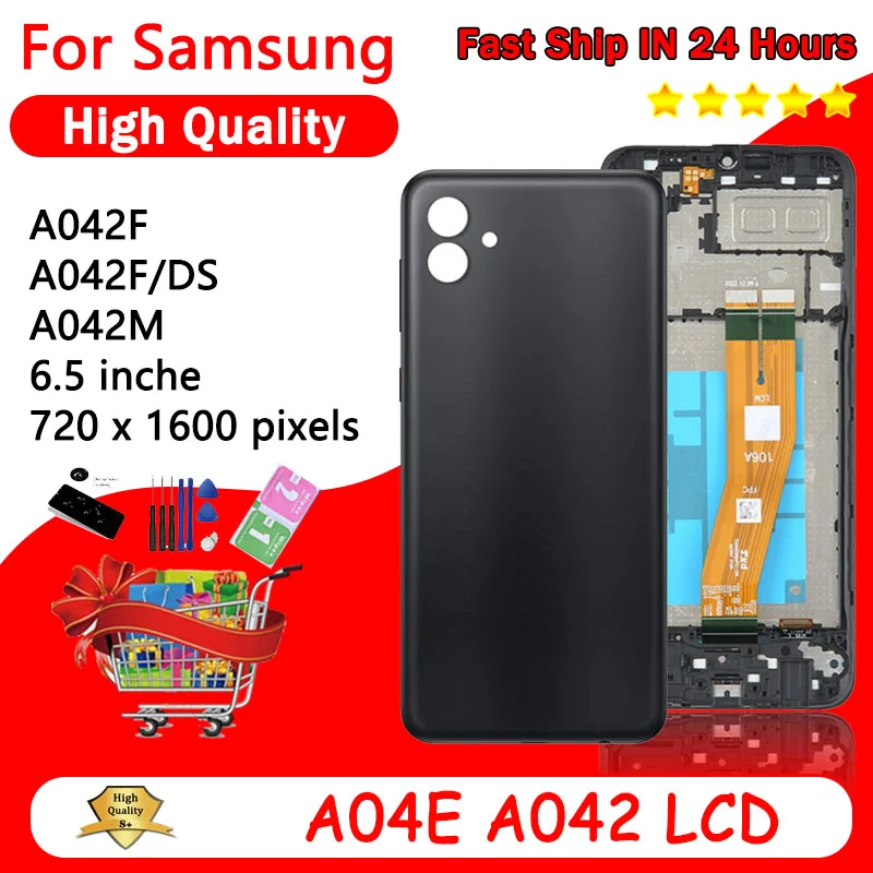 High Quality A04e Screen For Samsung A04E A042 LCD A042F A042M SM-A042F/DS Display Touch Screen Digitizer Replacement