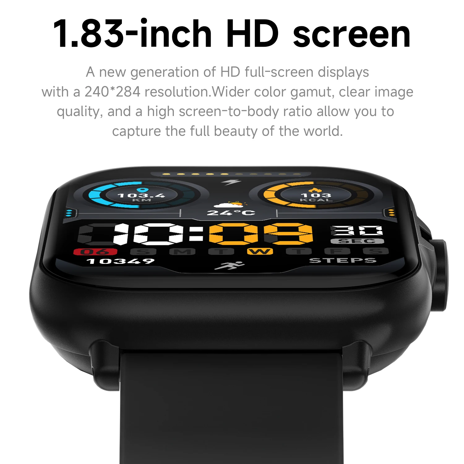 New Smartwatch Bluetooth Call Multi-Sport Modes Heart Rate for Men Women 2026 300mAh IP67 LifeWaterproof 1.83'' for Android IOS