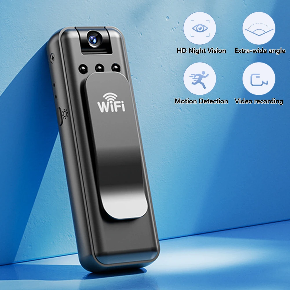 WiFi Wireless Surveillance Mini Camera Universal Video Audio Recording All-in-One Motion Detection Camera for Home Security