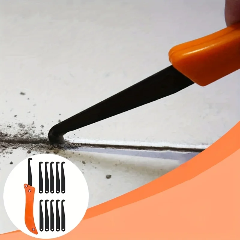 Professional Ceramic Tile Gap Knife Floor Grout Hook For Seam Cleaning, Slotting  Grouting Hook Knife Hand Repair Tools