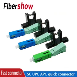 FTTH SC UPC Optical Fibe Quick Connector SC FTTH Fiber Optic Fast Connector Embedded High Quality SC APC