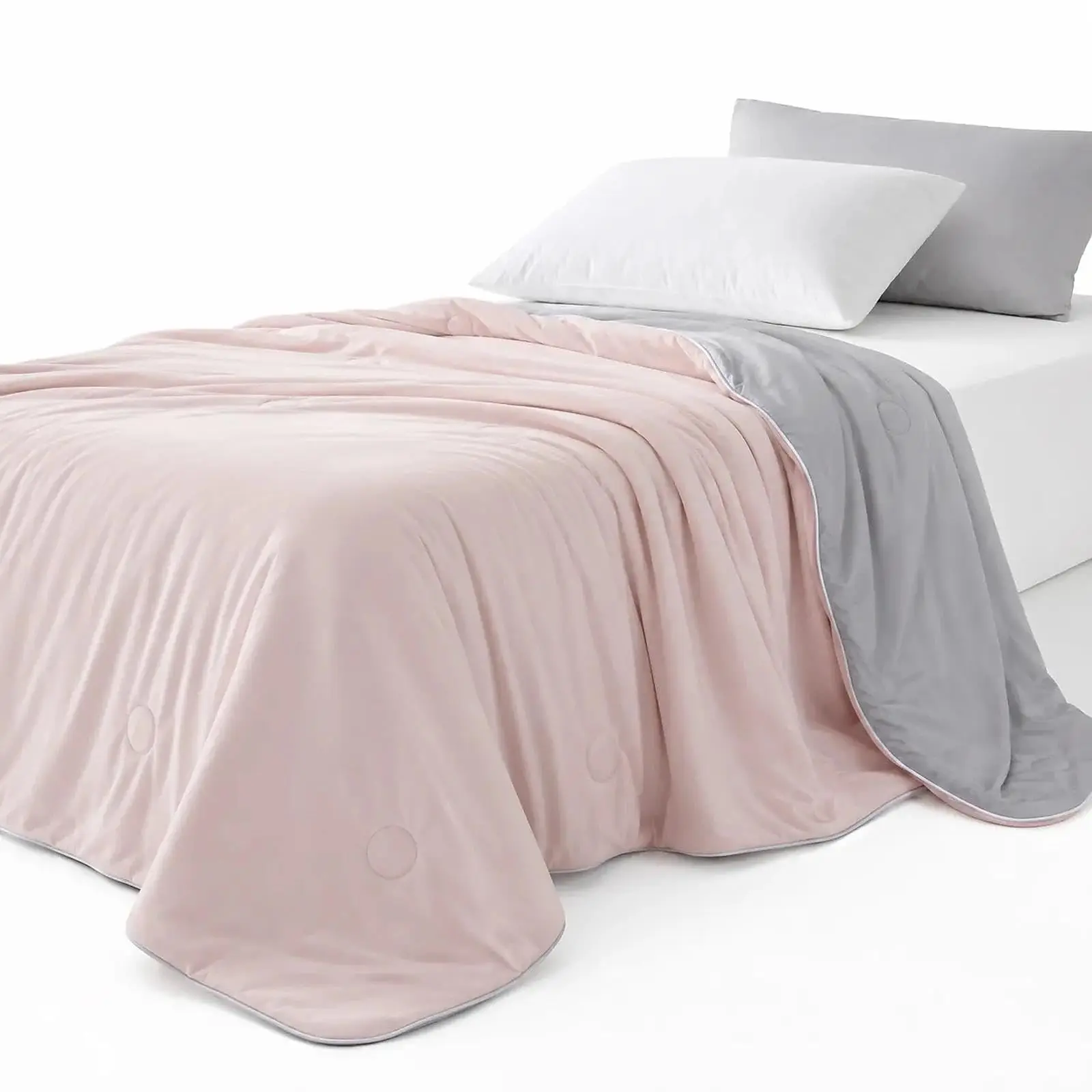Cooling Blanket for Hot Sleepers, Lightweight Summer Duvet Alternative | Soft Breathable Cooling Fibre, Single Double and King
