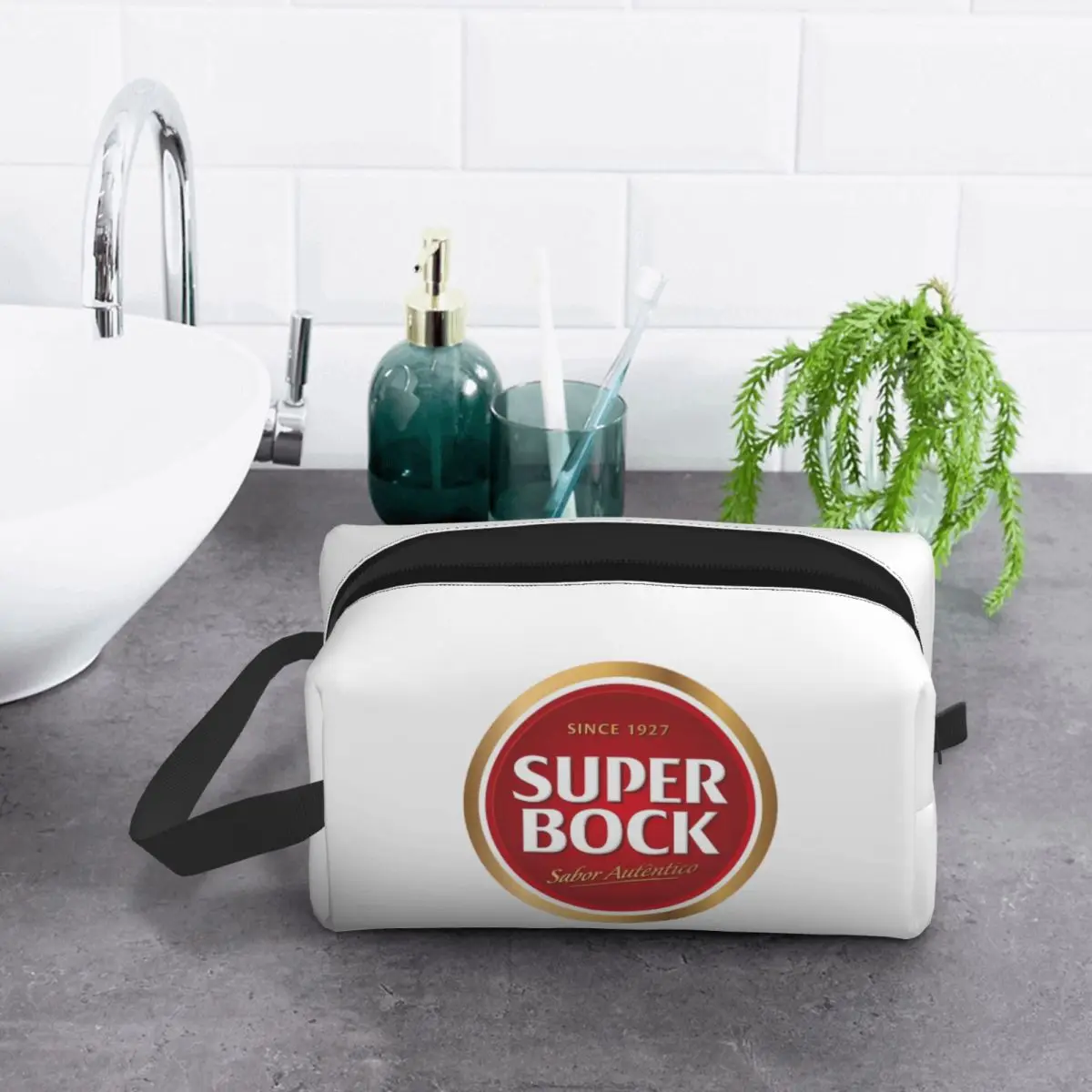Super Bock 化粧バッグ化粧品オーガナイザー収納 Dopp キットトイレタリー化粧品バッグ女性美容旅行鉛筆ケース