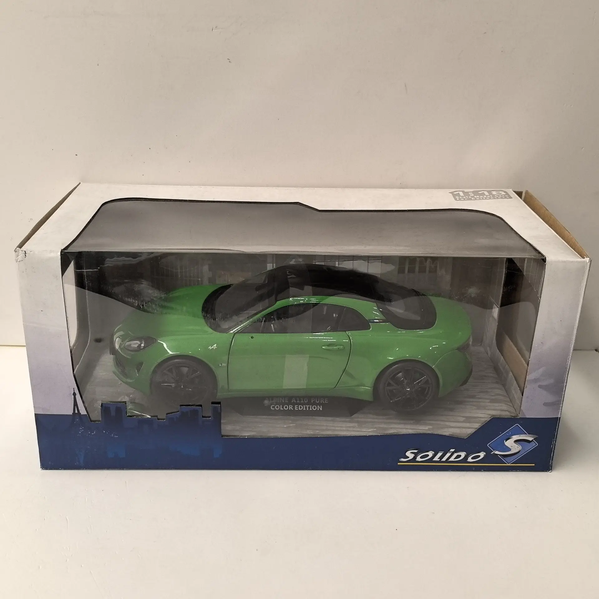 

Diecast SOLIDO 1/18 Scale A110 2021 U3U6 Alloy Car Model