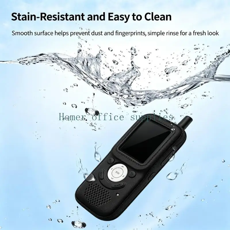 K43B Repeating Machine Case Shell with Open Screen and Button Areas, Silicone Surrounding Sleeve, and Port Cover