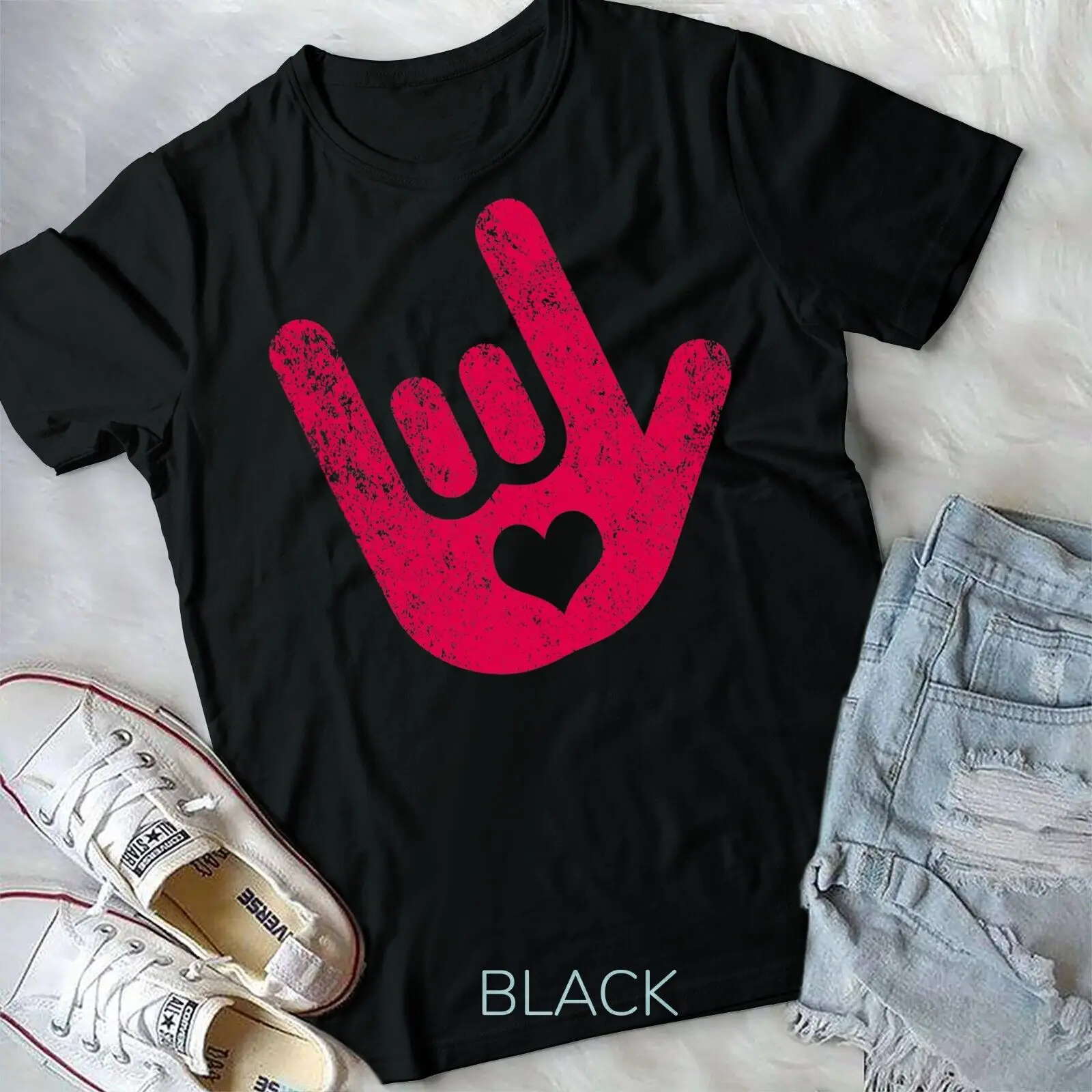 ASL Sign Language I Love You Sign T-Shirt Unisex T-shirt