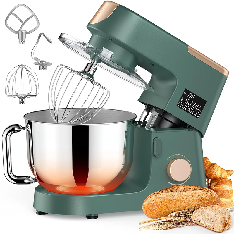 Factory Home Kitchen Electric Cake Aid 6.5L 7L 8L 10L SUS304 Bowl Stand Food Mixer