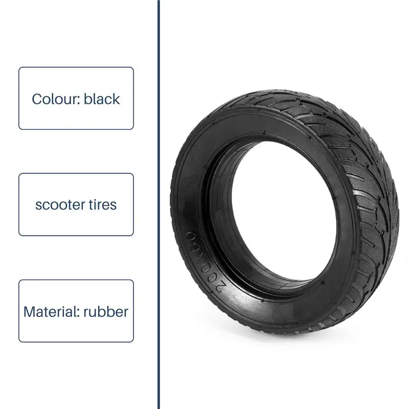 AA90-Electric Scooter Solid Tire Explosion-Proof Tire 8 Inch Pneumatic Tire Hollow Stab-Proof Tire 200X60mm