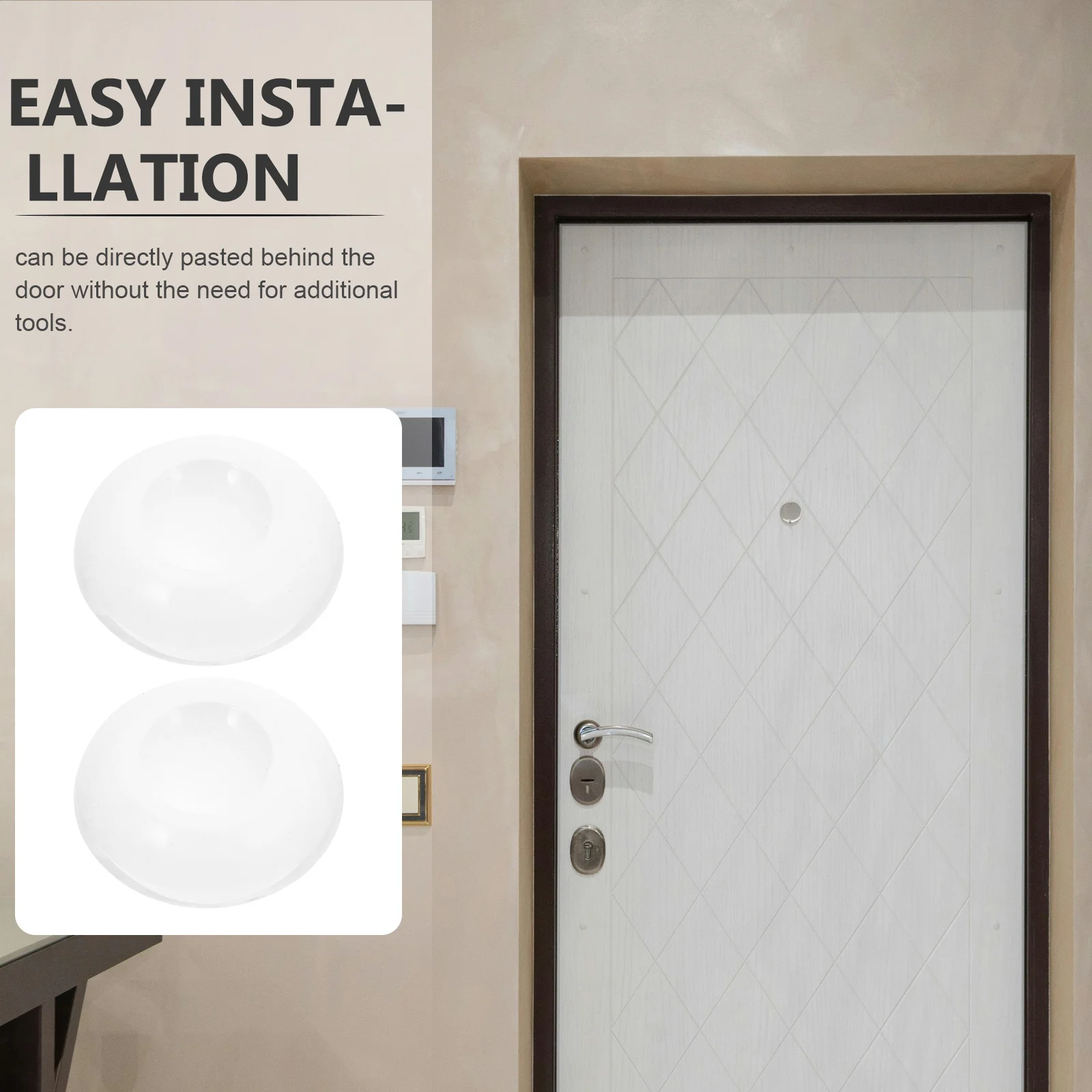 

12Pcs Door Stopper Wall Protector Silicone Door Handle Bumper Pad Noise Reduction Anti Collision Wall Protector