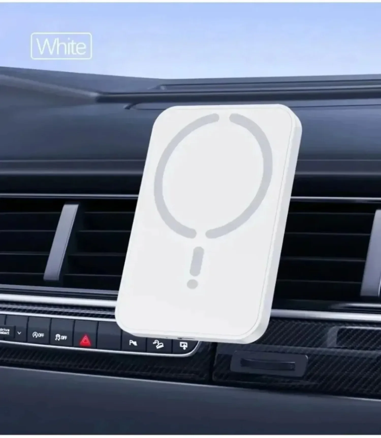 Magnetische Auto-Wireless-Ladegerät-Halterung 15W Schnellladung für iPhone 12 13 14 15 16 Samsung Qi-Telefon 360° Drehung Lüftungsclip Ohne Kabel – Detail 7
