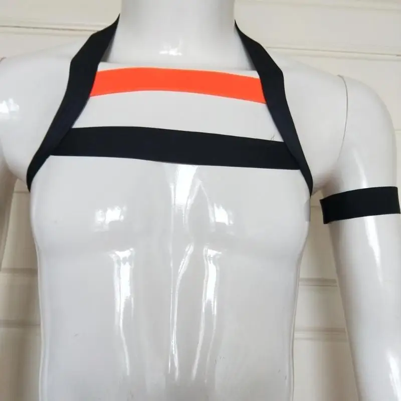 49mf nam cơ thể ngực ngực raves trang phục sexy punk ngực khai thác dây đai tiệc tùng