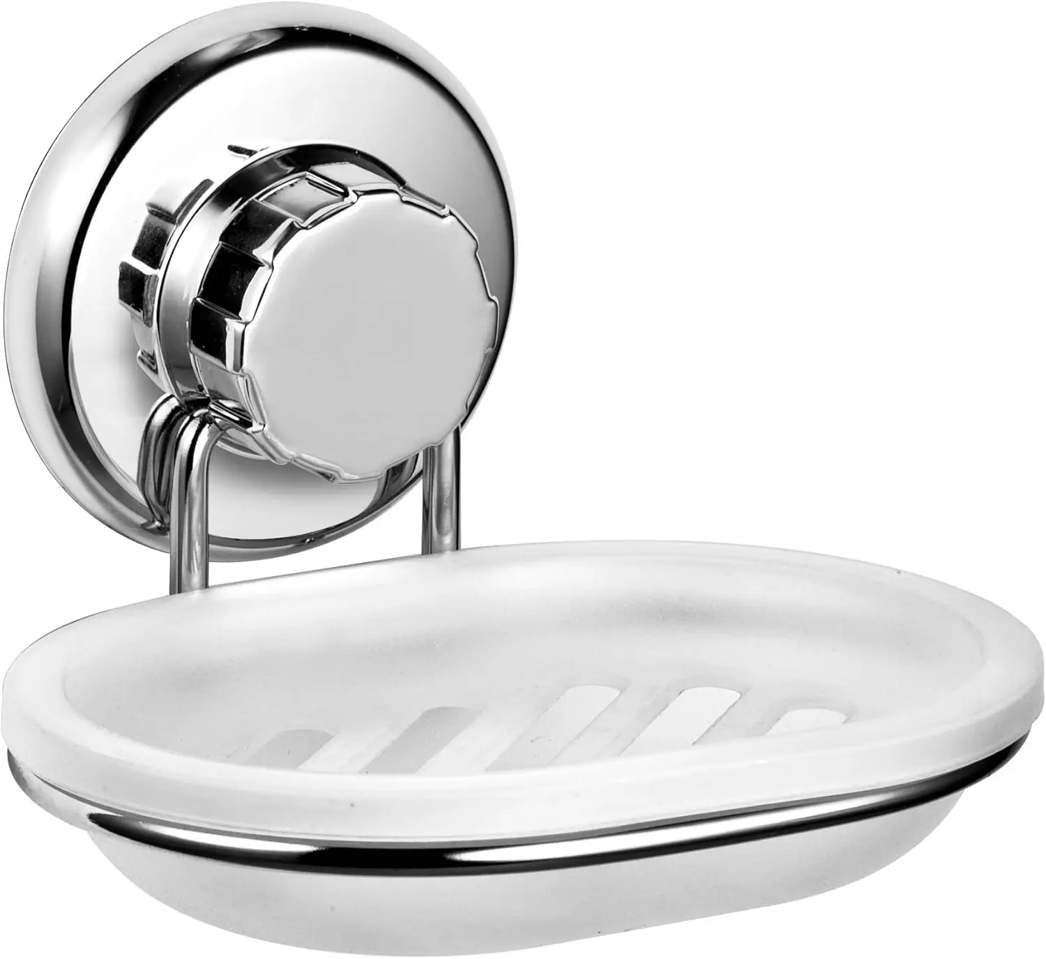 

Держатель для мыла из нержавеющей стали с вакуумным креплением для ванной и кухни - крепится на любую гладкую поверхность