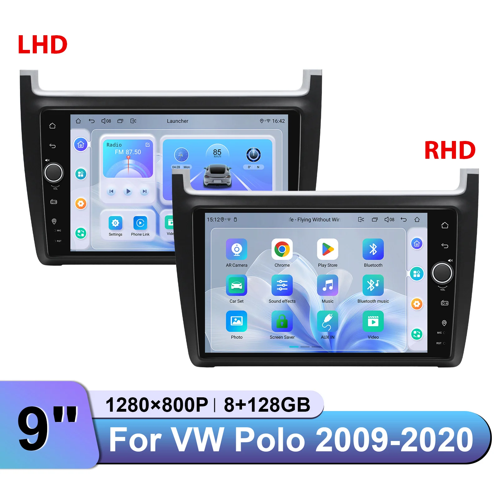 أفضل 9 "Apple Carplay ترقية رئيس وحدة ستيريو السيارة لفولكس واجن بولو 2009-2020 إبقاء التحكم في عجلة القيادة وكاميرا عكسية وOEM أمبير #1