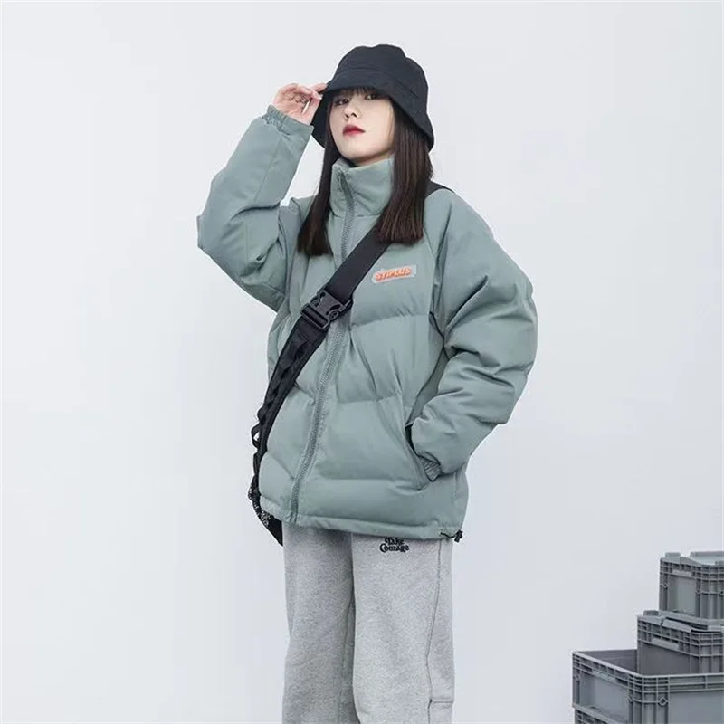 2024 New Short Stand-up Collar Cotton-padded Jacket Female Version Of Cotton-padded Jacket Bread Coat Winter Padded Student Coat
