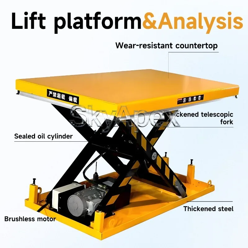 Heavy Duty Fixed Scissor Lift Table For Stage Lifting Loading Unloading Platform Hydraulic Hoist Transportation Equipment view 2