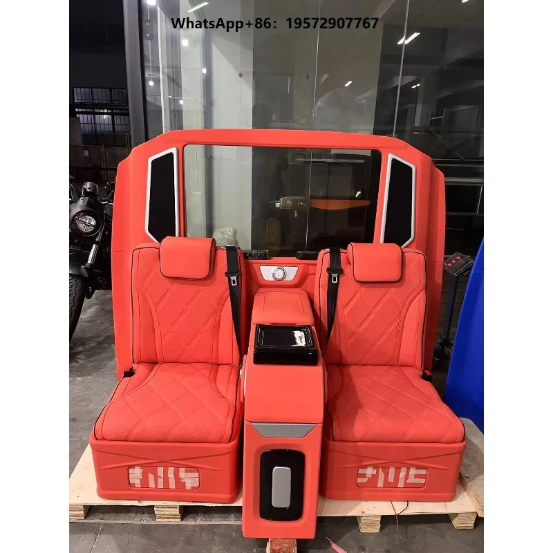 Whole Interior Upgrade Kit Modified Car Rear Seat New Style Partition with Seats Fridge TV Luxury Floor