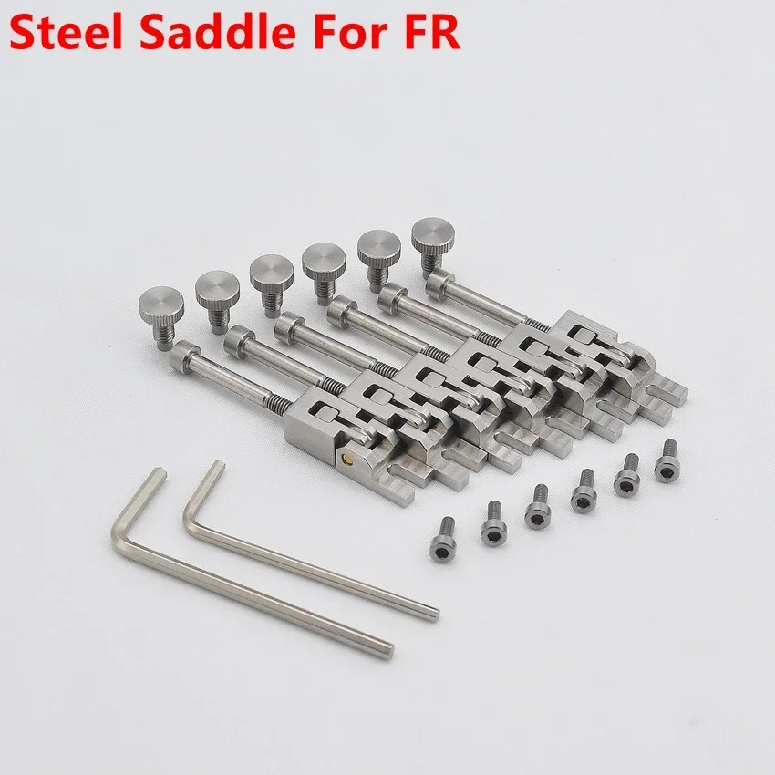 1 Set High Quality  6/7 Strings Guitar Bridge Steel Saddle for FR Tremolo System Bridge JP(Origin)