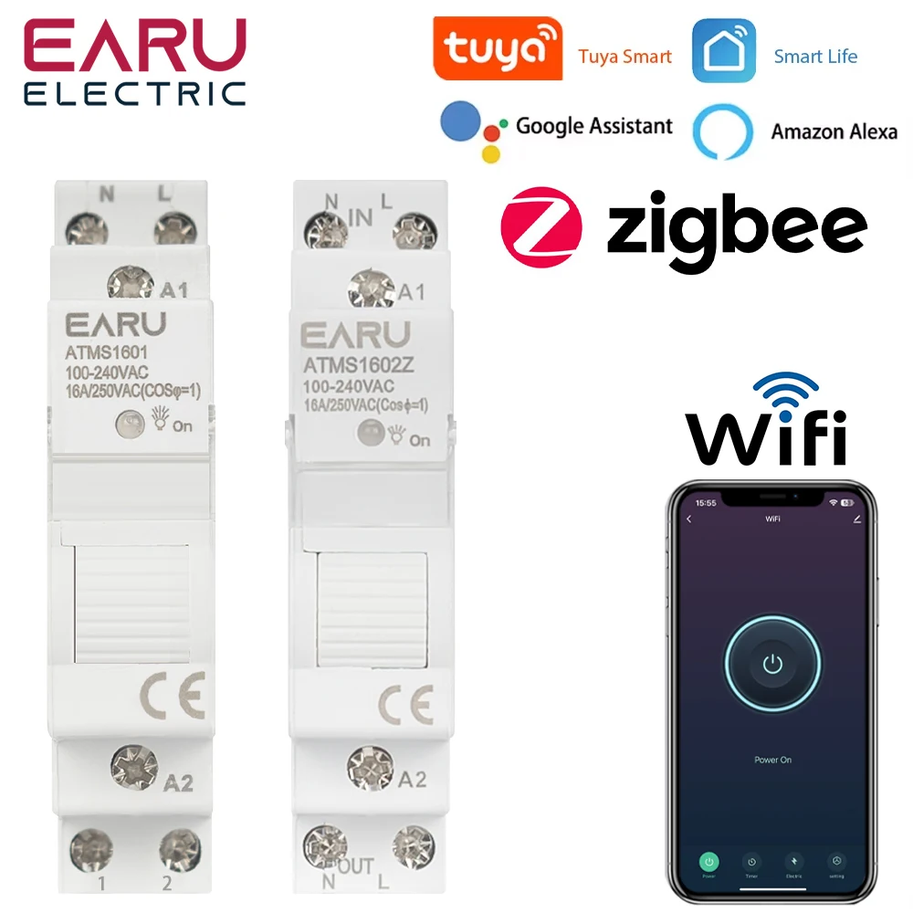 

Приложение Tuya Smart Life, Wi-Fi, ZigBee, умный автоматический выключатель, таймер, реле, энергия, кВтч, измеритель напряжения и тока, переключатель дистанционного управления