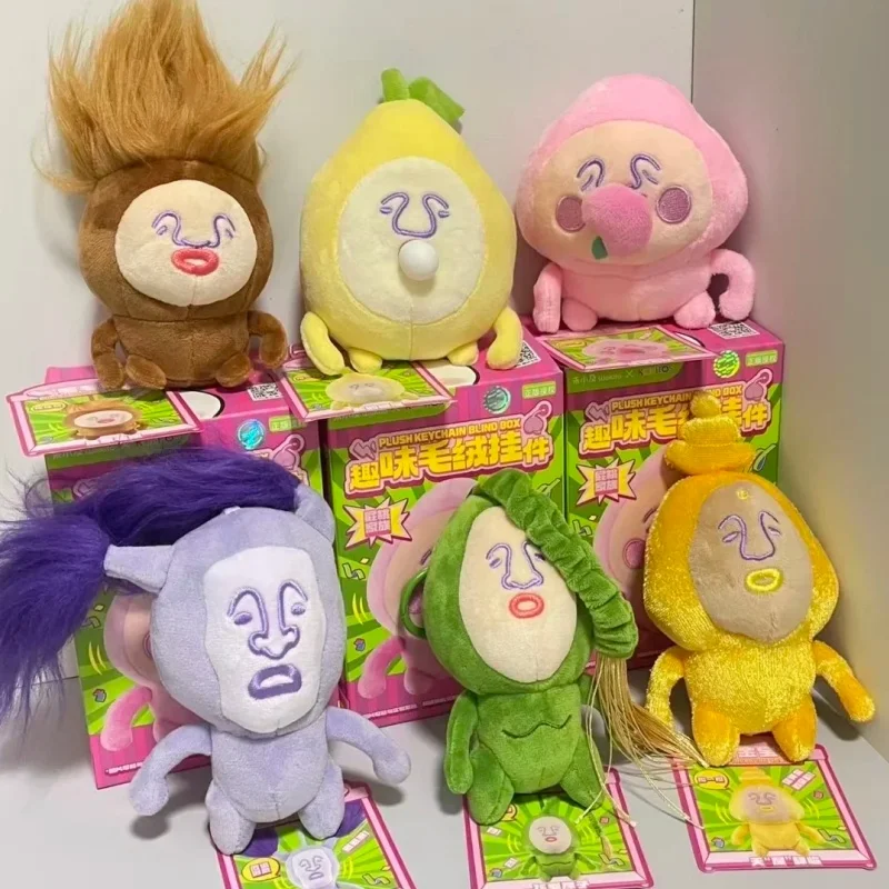 En Stock Original Wei Xiaoji Pi Tao Jun colgante de felpa caja ciega muñeca de juguete de moda regalo para niña muñeca fea y bonita Gu Zi