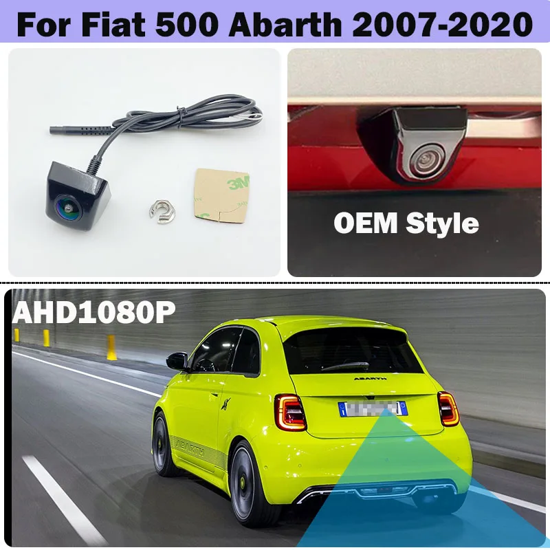 

HICAMRUI камера заднего вида для Fiat 500 Abarth 2007-2020 HD аксессуары для ночного видения OEM стиль