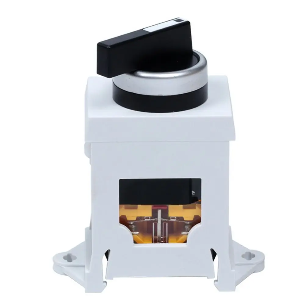 1Pcs 22mm Push Button Switch Bracket Slide Rail Round Guide Rail Mounting Bracket LA38 Emergency Stop Seat Base