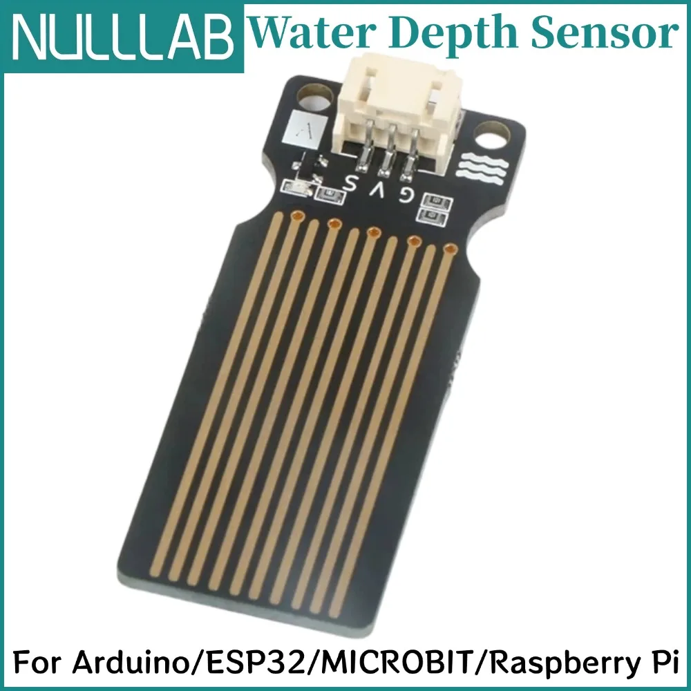 High Accuracy Water Depth Sensor Analog Reading Module PH2.0 Interface for Arduino ESP32 Microbit Raspberry Pi IP68 Submersible