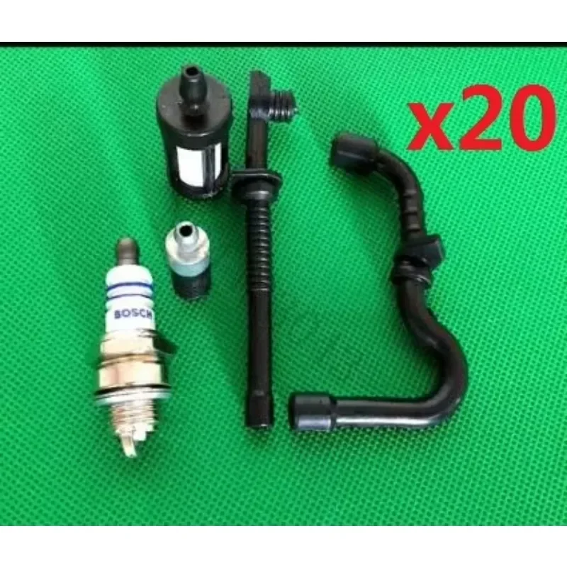 20 Sets Chain saw Fuel Oil Filter Line Hose Spark Plug For STIHL 017 018 MS170 MS180 MS 170 180 Chainsaw Replacement Spare Parts