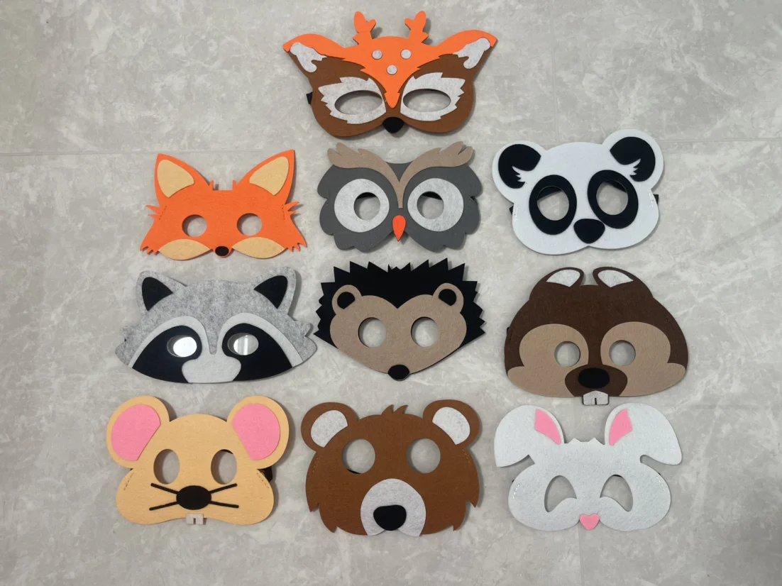 XIABYAYU 16 Pièces Masques Animaux Enfant Jungle - Masques Fête Anniversaire Halloween Carnaval Masques Avec élastique Réglable XIABYAYU 16 Pièces Masques Animaux Enfant Jungle - Masques Fête Anniversaire Halloween Carnaval Masques Avec élastique Réglable