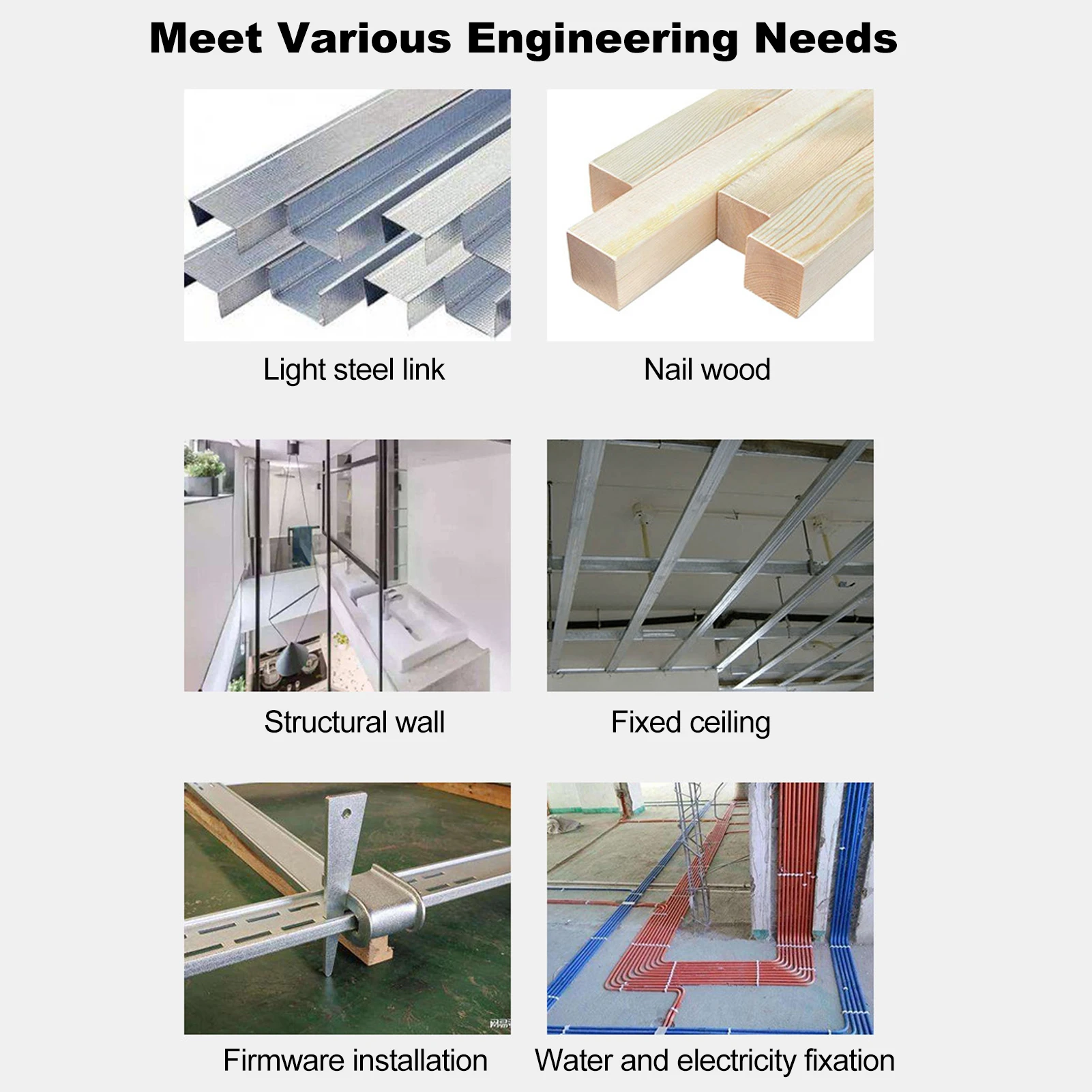 Инструмент для крепления стен для ногтей, машина для ногтей высокого давления, ручная стальная машина для ногтей, регулируемая прочность для дома, сделай сам, деревообработка Cemen