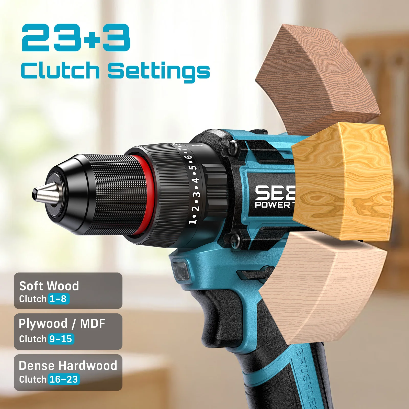 SEESII Wiertarka 3/8'' i wkręt – Cordless Drill Driver recenzja i cena