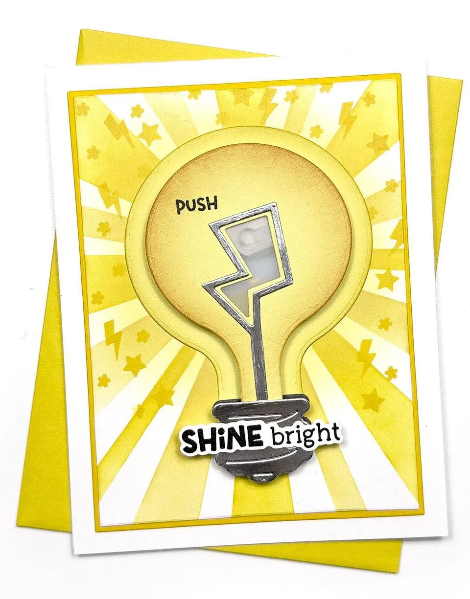 Lightbulb Moment Die & Clear Stamp Combo Sentiment Duos Stamp Set Valentine's Die Set DIY Scrapbooking Card Word Stamps 2026 New