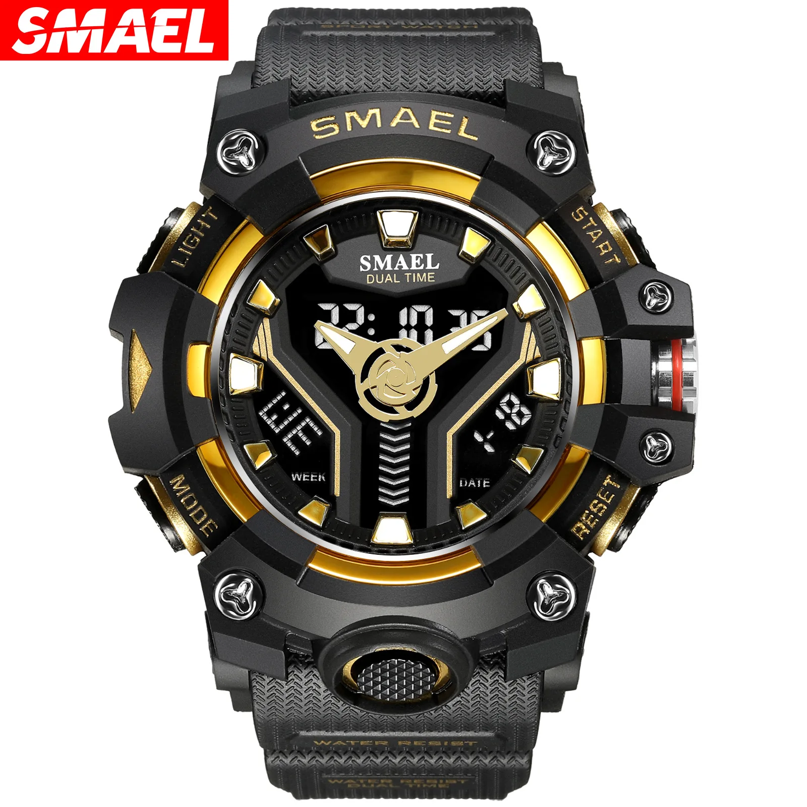 

Smael outdoor fashion sports men's watch - waterproof, multifunctional, trendy quartz electronic